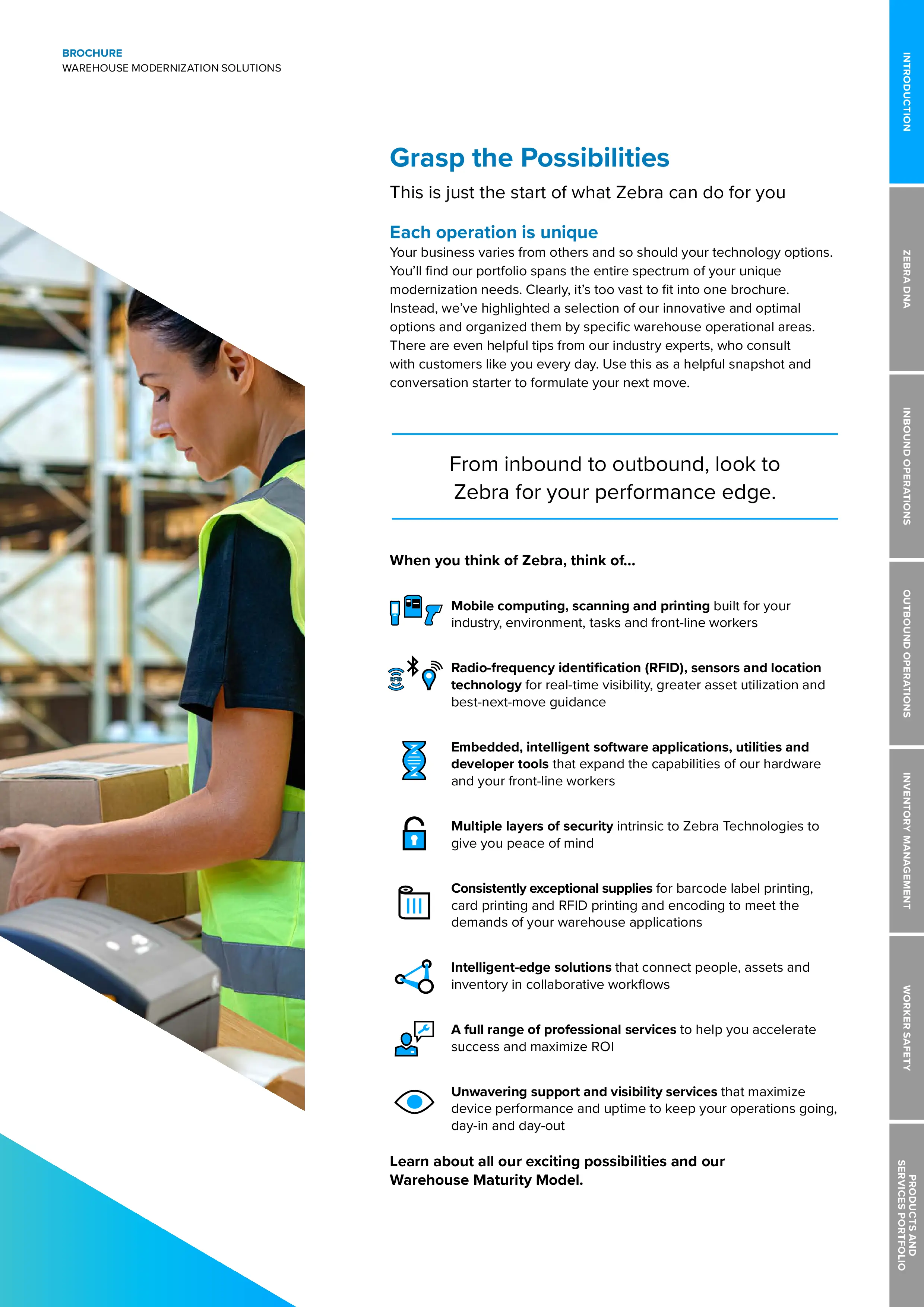 Zebra Warehousing Solutions Brochure (A4)