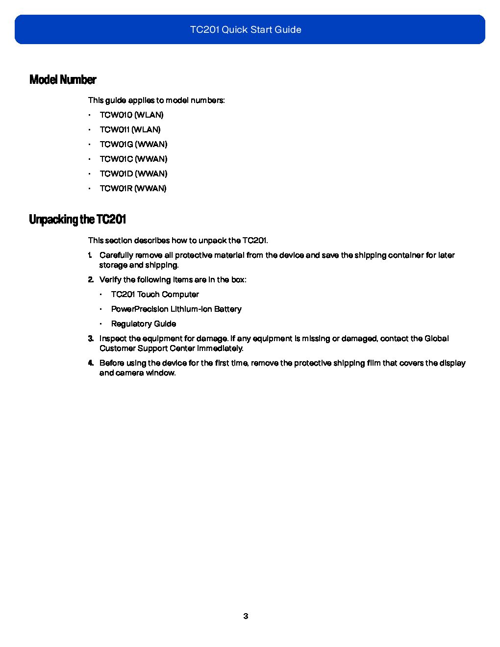 Zebra TC201 official diagram 3