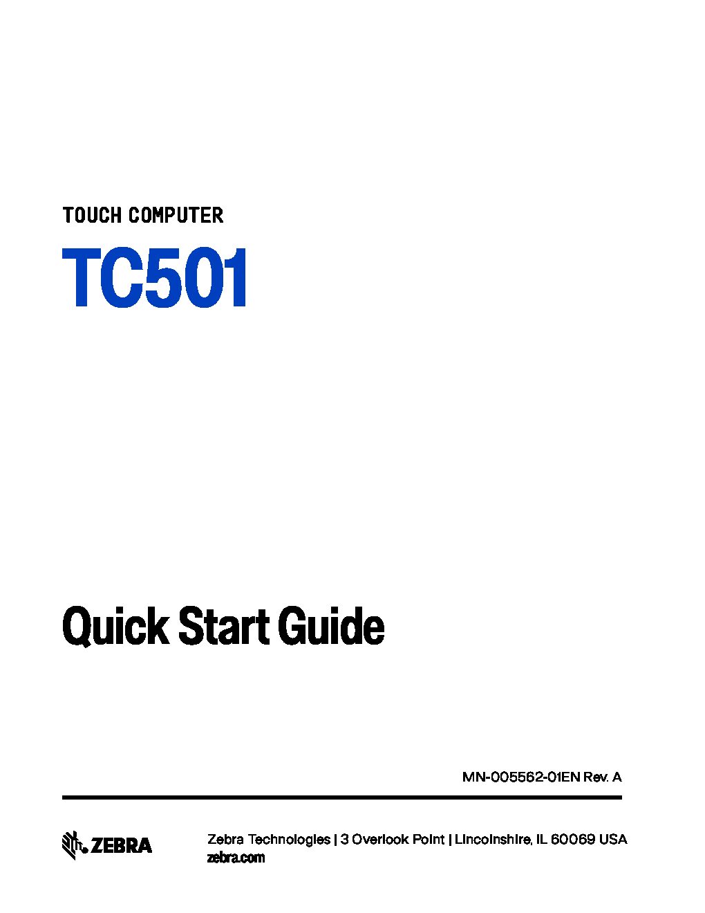 Zebra TC501 official diagram 1