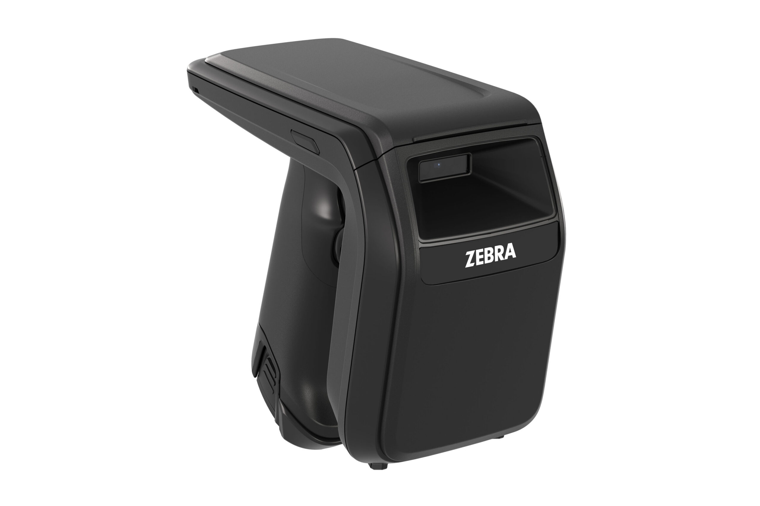 RFD40-M RFID handheld scanner facing front right.