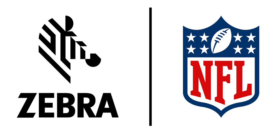 Zebra and NFL logo lockup